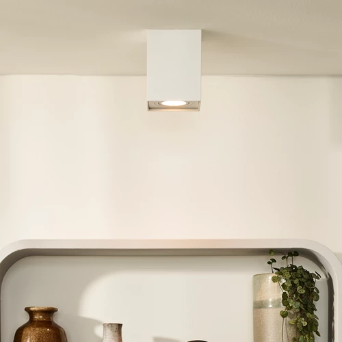 Lucide TUBE - Plafondspot - 1xGU10 - Wit - sfeer 1